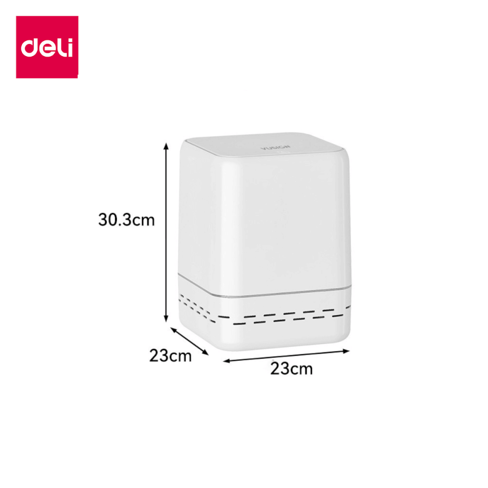 ถังขยะแบบฝากด VUSIGN VS1128-WH-01 สีขาว ขนาด 23X23X30 CM
